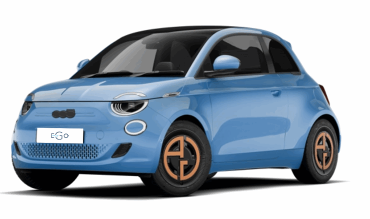 noleggia FIAT 500 Elettrica Red 118cv Red Hatchback 3-door